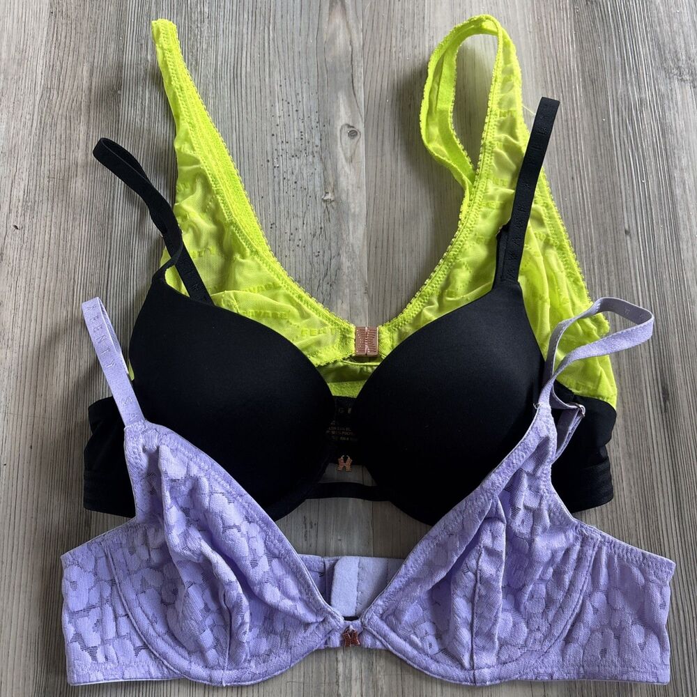 Savage Fenty Bra Savage X Bralette Balconete Bra Bundle Of 3 Lace Size 32A